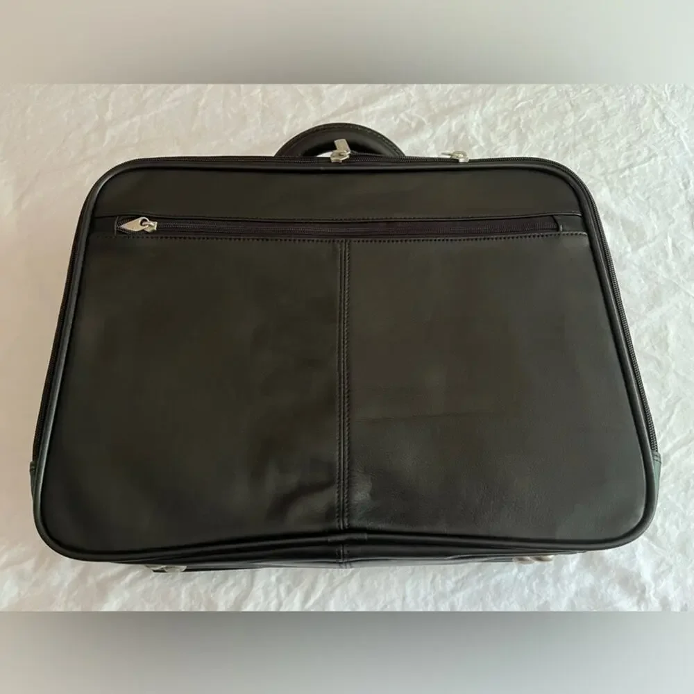 KENNETH COLE NEW YORK Genuine Leather Shoulder Bag Briefcase Business Laptop Bag